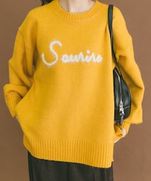 ITEMS URBANRESEARCH | クルーネックロゴニットプルオーバー(ニット/セーター)