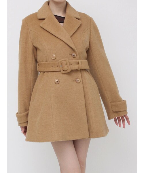 EATME（イートミー）の「ダブルテーラードコート（その他アウター・レディース・オフホワイト/グレー/ブラック/キャメル・F）」の10枚目の写真