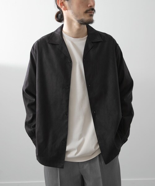 ITEMS URBANRESEARCH（アイテムズ アーバンリサーチ）の「FS Open Collar Shirts（シャツ/ブラウス・メンズ・BRN/BLK・M/L）」の9枚目の写真