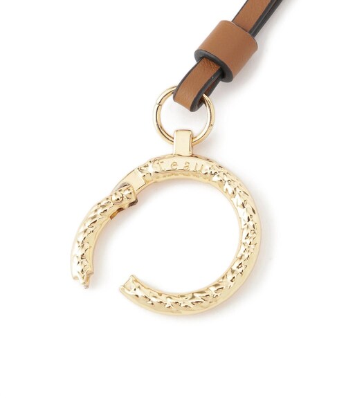 ROPE'（ロペ）の「【teau・牛革】panier rope ring holder（キー/バッグチャーム・サンプラス/メガネホルダー）（チャーム・レディース・ブラック/キャメル・F）」の6枚目の写真