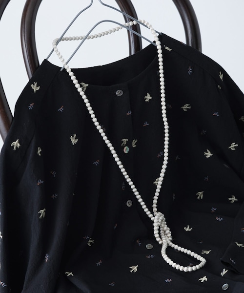 かぐれ（カグレ）の「CITRUS　GUDLI NECKLACE（ネックレス・レディース・Black/Ecru/L Grey・0）」の19枚目の写真