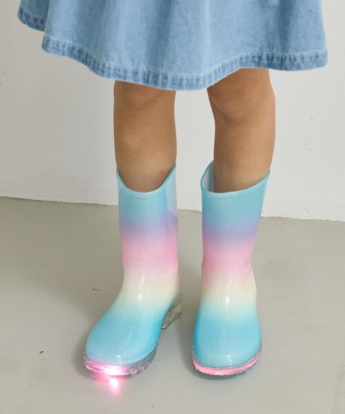 ROPE' PICNIC(ロペピクニック)の「【KIDS/キッズ】歩くと光るレインブーツ(ブーツ・キッズ・ラベンダー/ピンク・18/19/20/21)」の14枚目の写真