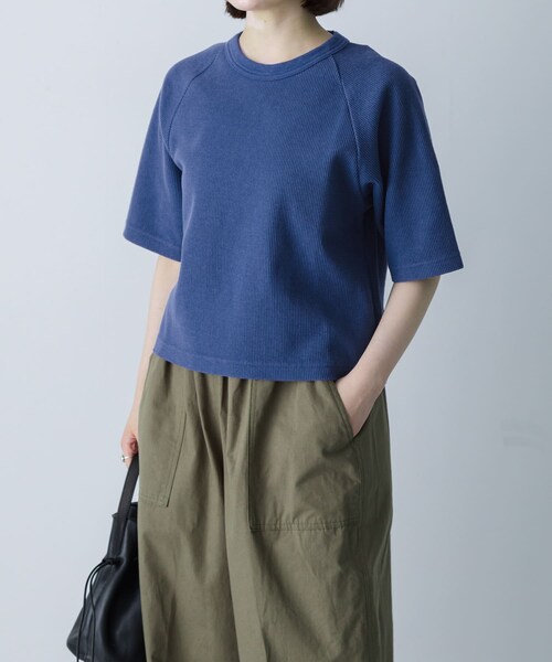 かぐれ（カグレ）の「blurhmsROOTSTOCK　THERMAL RAGLAN T-SHIRTS（Tシャツ/カットソー・レディース・H Oatmeal/Blue/H Beige・0）」の3枚目の写真