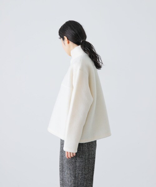 かぐれ（カグレ）の「ウールコットンフリースプルオーバー（その他トップス・レディース・OFF/BLACK・Free）」の12枚目の写真