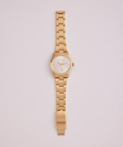 ADAM ET ROPE'（アダムエロペ）の「FLATBACK WRISTWATCH(METAL BRACELET)（アナログ腕時計・メンズ・ゴールド/シルバー・F）」の12枚目の写真