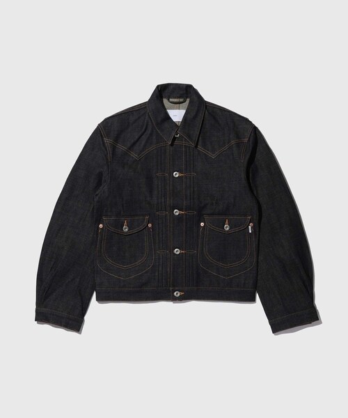 ADAM ET ROPE'(アダムエロペ)の「【SUGARHILL/シュガーヒル】CLASSIC DENIM JACKET(デニムジャケット・メンズ・ネイビー・2/3)」の3枚目の写真
