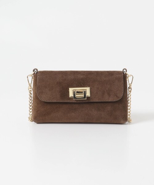 URBAN RESEARCH ROSSO（アーバンリサーチロッソ）の「AULENTTI　スエードチェーンBAG（ショルダーバッグ・レディース・TAUPE/MARRON・Free）」の5枚目の写真
