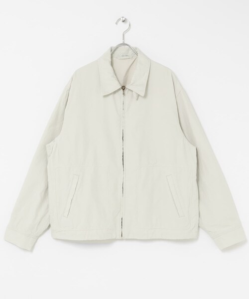 URBAN RESEARCH(アーバンリサーチ)の「A PRESSE Cotton Silk Back Gabardine Coach Jacket(ブルゾン・メンズ・BLACK/ECRU・2/3)」の1枚目の写真