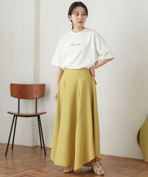 SENSE OF PLACE by URBAN RESEARCH(センスオブプレイスバイアーバンリサーチ)の「シシュウポンチTシャツ(5分袖)(Tシャツ/カットソー・メンズ・GREIGE/WHITE/BLACK/GREEN/L.PURPLE/MINT・M/L)」の13枚目の写真