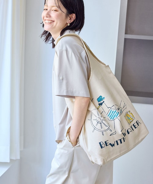 ROPE' PICNIC（ロペピクニック）の「【HERRY HANSEN/へリーハンセン】TEAR DROP TOTE（トートバッグ・レディース・キナリ/キナリ系・F）」の6枚目の写真