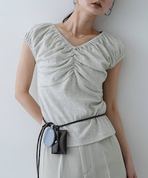 SENSE OF PLACE by URBAN RESEARCH | ギャザーネックカットトップ(Tシャツ/カットソー)