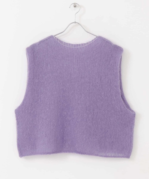 URBAN RESEARCH（アーバンリサーチ）の「『別注』WANDERUNG×URBAN RESEARCH　ニットベスト（ベスト・レディース・Purple/Gray/Yellow・FREE）」の2枚目の写真