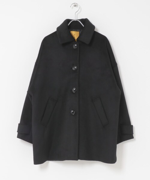 URBAN RESEARCH ROSSO（アーバンリサーチロッソ）の「F by ROSSO　『UR TECH』ビーバーテントラインコート（ステンカラーコート・レディース・BROWN/BLACK・Free）」の11枚目の写真