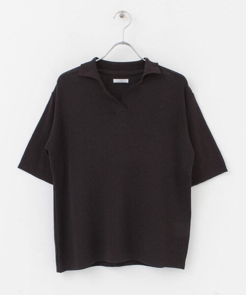 ITEMS URBANRESEARCH（アイテムズ アーバンリサーチ）の「ポロニットTシャツ（ポロシャツ・レディース・BLU/BEG/CHA・FREE）」の11枚目の写真
