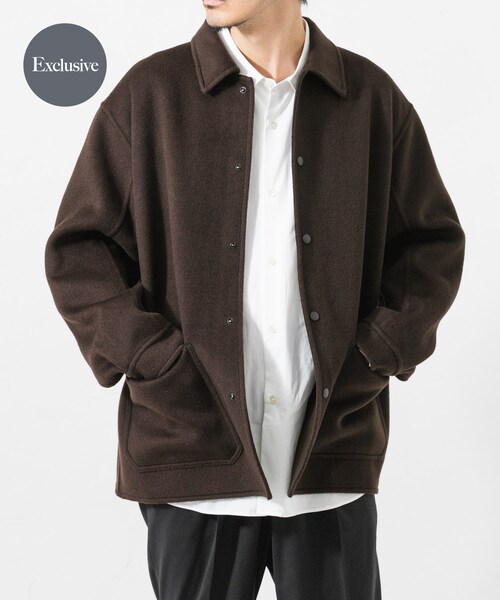 URBAN RESEARCH(アーバンリサーチ)の「『別注』FRAIZZOLI×URBAN RESEARCH REVER COVERALL JACKET(カバーオール・メンズ・BLACK/BROWN/廃盤・46/48/M/L)」の20枚目の写真