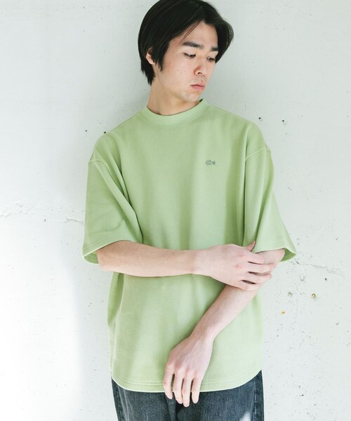 URBAN RESEARCH DOORS（アーバンリサーチドアーズ）の「『別注』LACOSTE×DOORS　THICK PIQUE ROUND SHORT-SLEEVE（Tシャツ/カットソー・メンズ・HAMMAM/ABYSS BLUE/BIRCH/BLACK BIRD・3/4/5）」の22枚目の写真