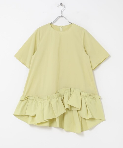 URBAN RESEARCH ROSSO（アーバンリサーチロッソ）の「ELENDEEK　FRILL HEM BLOUSE（シャツ/ブラウス・レディース・OWHT/BLK/LME・Free）」の3枚目の写真