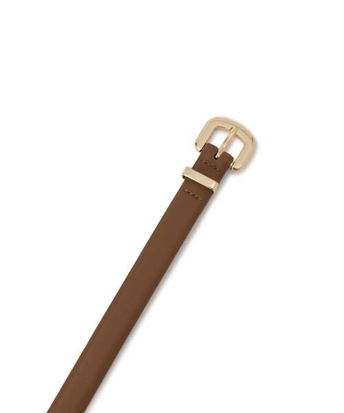 ROPE' PICNIC（ロペピクニック）の「ボリュームバックル ナローベルト18mm幅（ベルト・レディース・ブラック/キャメル・F）」の7枚目の写真