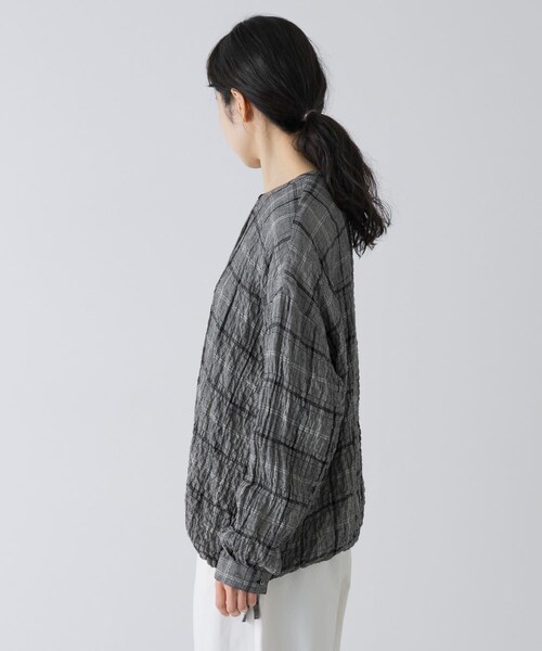 かぐれ（カグレ）の「リネンレーヨンチェックシャツカーディガン（シャツ/ブラウス・レディース・CHECK M/CHECK S・Free）」の14枚目の写真