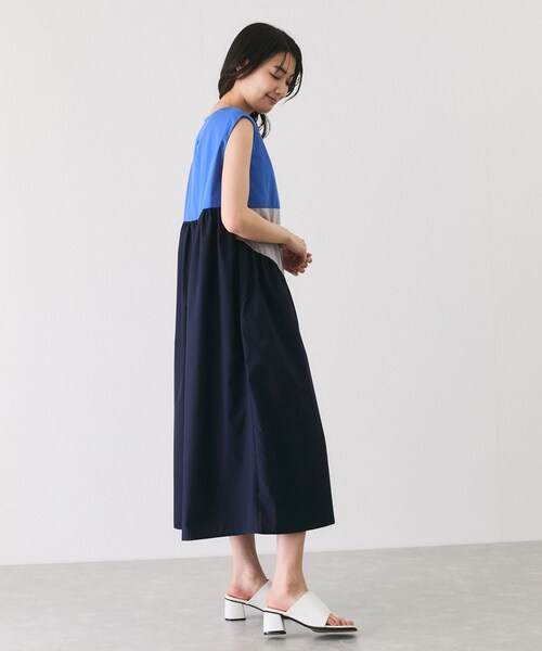 Jayro（ジャイロ）の「配色ノースリーブワンピース（ワンピース・レディース・ベージュ/グリーン/ブルー・M）」の16枚目の写真