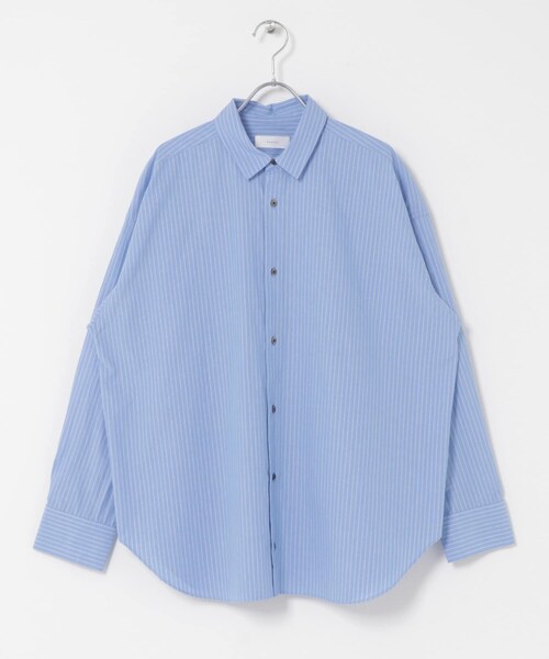 かぐれ（カグレ）の「ハイツイストコットンレギュラーシャツ（シャツ/ブラウス・レディース・BLUE/NAVY・Free）」の11枚目の写真