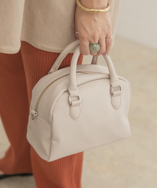 ITEMS URBANRESEARCH（アイテムズ アーバンリサーチ）の「ラウンドボストンバッグ（ボストンバッグ・レディース・BEG/NVY/PNK・-）」の7枚目の写真