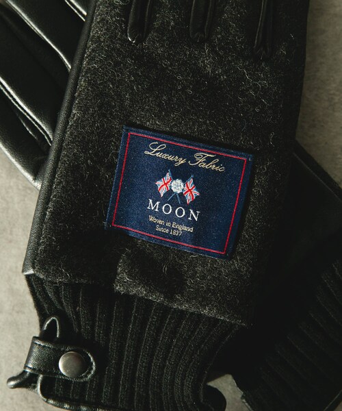 URBAN RESEARCH DOORS(アーバンリサーチドアーズ)の「MOONツイードレザーグローブ(ベルト・メンズ・CHARCOAL/NAVY/BEIGE/BROWN・-)」の6枚目の写真