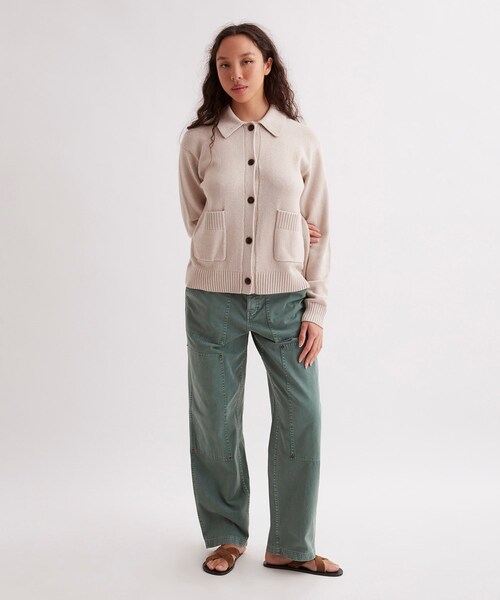 Saturdays NYC（サタデーズ ニューヨークシティ ）の「Halle Cardigan（カーディガン/ボレロ・レディース・グレー/ブラック・M/S）」の14枚目の写真