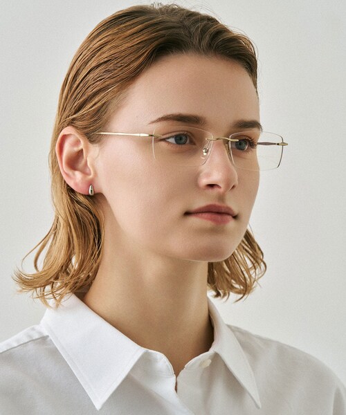 SENSE OF PLACE by URBAN RESEARCH（センスオブプレイスバイアーバンリサーチ）の「NUEF　nuef0142（メガネ・レディース・GOLD/SILVER・One）」の3枚目の写真