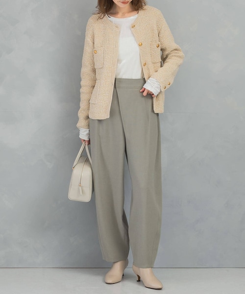 URBAN RESEARCH ROSSO（アーバンリサーチロッソ）の「カーブパンツ（その他パンツ・レディース・BLACK/GREIGE・36/38）」の2枚目の写真