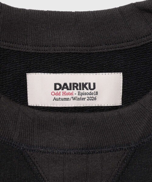 ADAM ET ROPE'(アダムエロペ)の「【DAIRIKU/ダイリク】Odd Hotel Silk-Cotton Sweater(ニット/セーター・メンズ・ブラック/キナリ・M/S)」の12枚目の写真