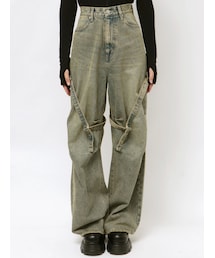 EMODA | カーゴベルトルーズジーンズ(デニムパンツ)