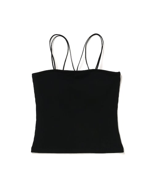 VIS（ビス）の「【選べる着丈】カップ付きWストラップキャミソール【洗える】（キャミソール・レディース・ブラック/オフホワイト・F/FS）」の16枚目の写真