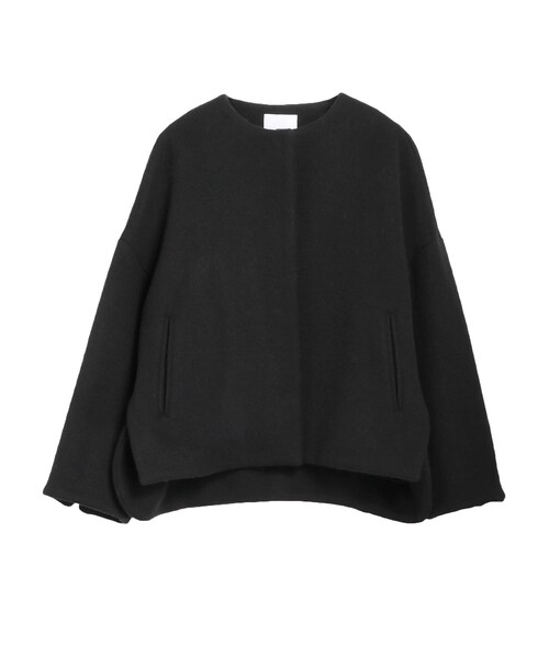 Y's ワイズ 美品 ジップ ロング フーディーコート黒2