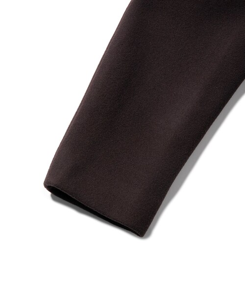 ADAM ET ROPE'（アダムエロペ）の「【AURALEE】DOUBLE CLOTH LIGHT MELTON CHESTERFIELD COAT（チェスターコート・メンズ・ダークブラウン/ブルー系・L/M/S）」の12枚目の写真