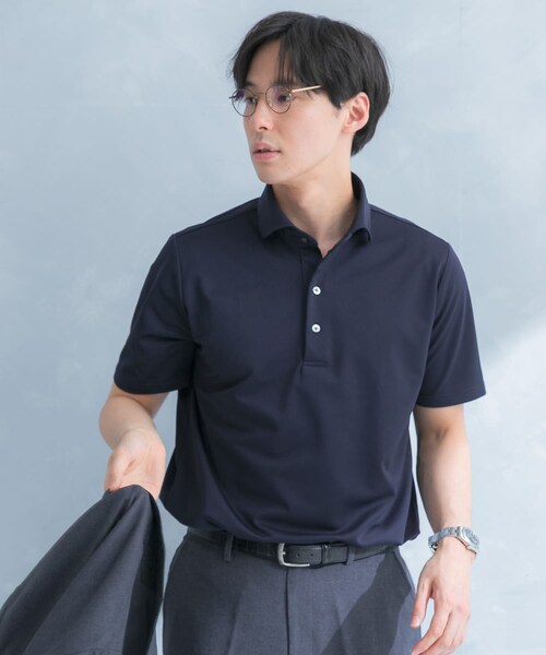URBAN RESEARCH DOORS(アーバンリサーチドアーズ)の「LIFE STYLE TAILOR トリコットセミワイド半袖プルオーバー無地(シャツ/ブラウス・メンズ・WHITE/NAVY・M/L/XL)」の17枚目の写真