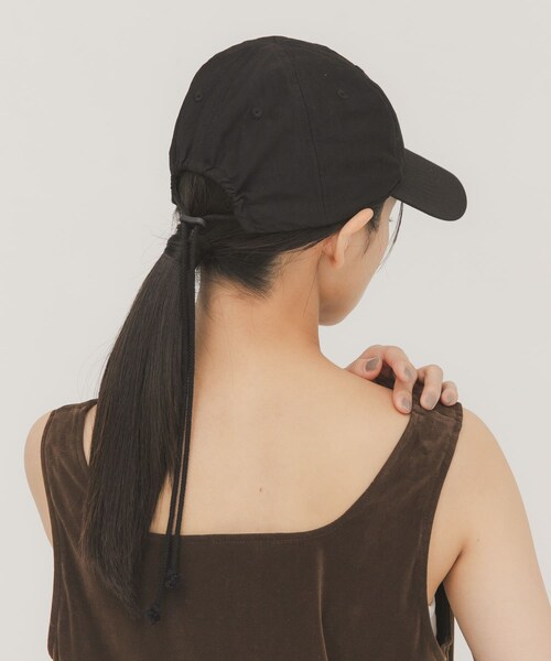 KBF（ケイビーエフ）の「バックコードCAP（キャップ・レディース・D.BROWN/BLACK・One）」の3枚目の写真