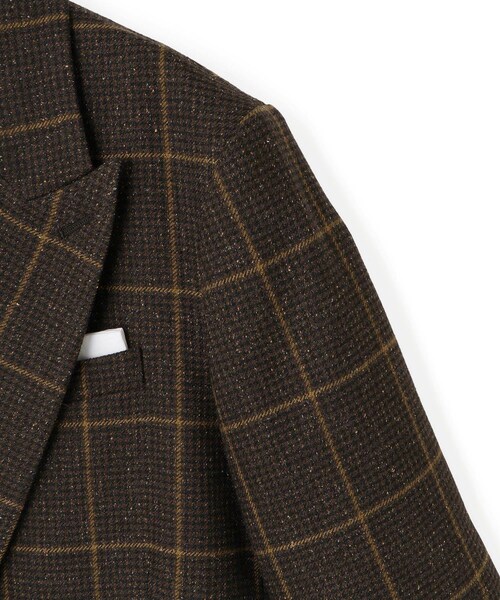 ADAM ET ROPE'（アダムエロペ）の「ダブルブレストツイード＆チェックジャケット（テーラードジャケット・レディース・グレー/ブラウン・36/38）」の22枚目の写真