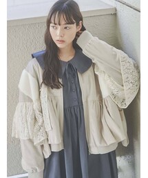 merry jenny | レースレイヤードコンビブルゾン(ブルゾン)