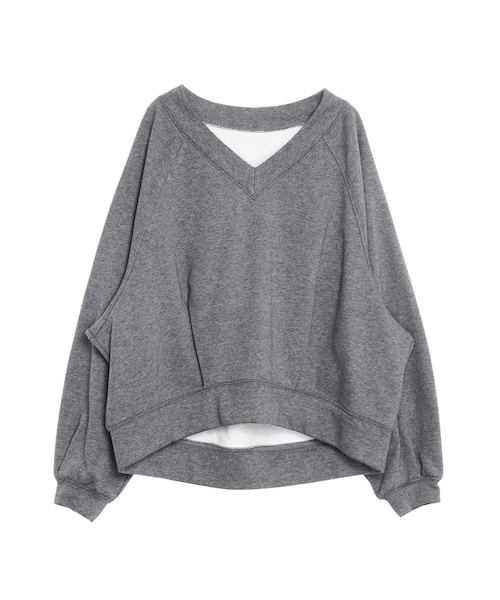 ELENDEEK（エレンディーク）の「RAGLAN TUCK CS（Tシャツ/カットソー・レディース・アイボリー/グレー/ブルー・F）」の6枚目の写真