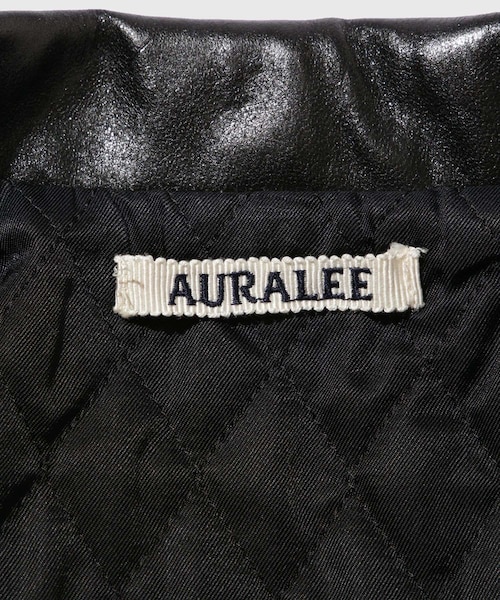 ADAM ET ROPE'（アダムエロペ）の「【AURALEE/オーラリー】LAMB LEATHER RIDERS JACKET（ライダースジャケット・メンズ・ブラック・4/5）」の10枚目の写真