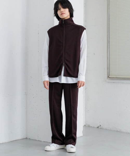 SENSE OF PLACE by URBAN RESEARCH（センスオブプレイスバイアーバンリサーチ）の「トラックジャージラインベスト（ベスト・メンズ・BLACK/BROWN・M/L）」の21枚目の写真