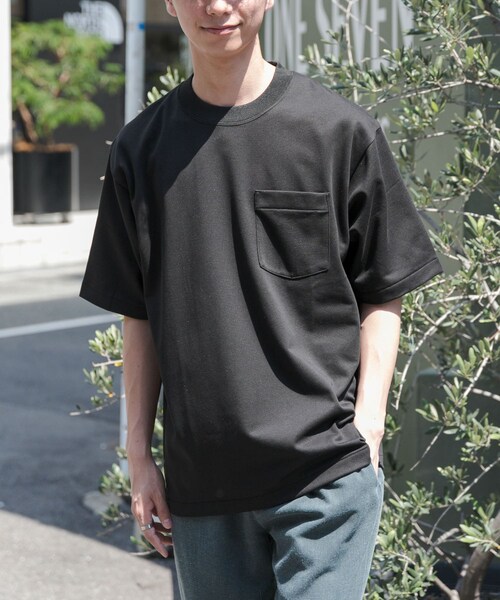 URBAN RESEARCH DOORS(アーバンリサーチドアーズ)の「FORK&SPOON ハイゲージクールTシャツ(Tシャツ/カットソー・メンズ・OFF/BLACK/PURPLE・4/5)」の4枚目の写真