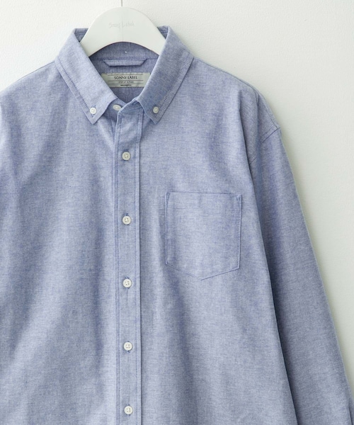 URBAN RESEARCH Sonny Label（アーバンリサーチサニーレーベル）の「抗菌オックスボタンダウン長袖シャツ（シャツ/ブラウス・メンズ・ホワイト/サックス/ネイビー/オフストライプ/ブルーストライプ・S/M/L/XL）」の3枚目の写真