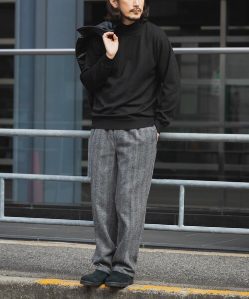 ITEMS URBANRESEARCH(アイテムズ アーバンリサーチ)の「SILK×WOOL MIX ハイネックセーター(ニット/セーター・メンズ・BGD/NVY/BLK・M/L)」の9枚目の写真