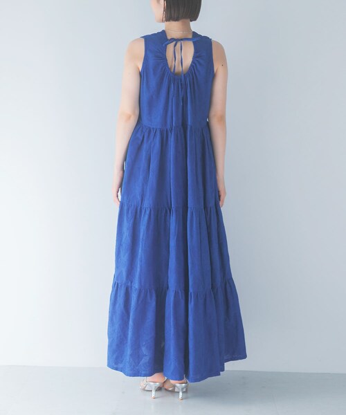 URBAN RESEARCH ROSSO（アーバンリサーチロッソ）の「インドコットン バックシャンワンピース（ワンピース・レディース・BLACK/BLUE・Free）」の17枚目の写真