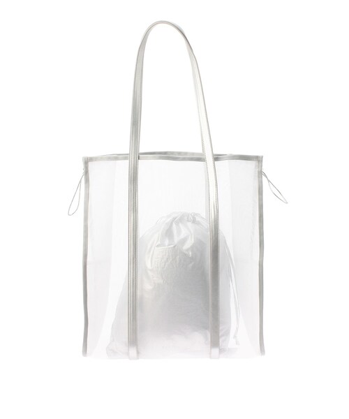 ELENDEEK（エレンディーク）の「MESH TOTE BAG（トートバッグ・レディース・オフホワイト/ブラック/イエロー・F）」の2枚目の写真