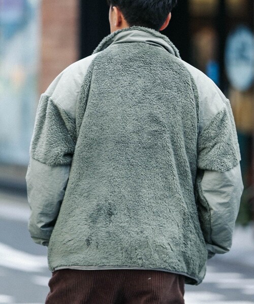 URBAN RESEARCH Sonny Label（アーバンリサーチサニーレーベル）の「ARMY TWILL　Fleece blouson（ブルゾン・メンズ・KHAKI/BLACK・M/L）」の15枚目の写真