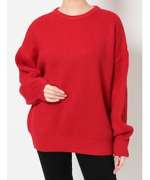 MURUA | バルキーコットンオーバーニット(ニット/セーター)