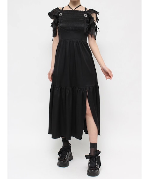 EATME（イートミー）の「コルセットデザインジャンスカ（ジャンパースカート・レディース・アイボリー/ブラック/ミックス・S/M）」の9枚目の写真